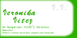 veronika vitez business card